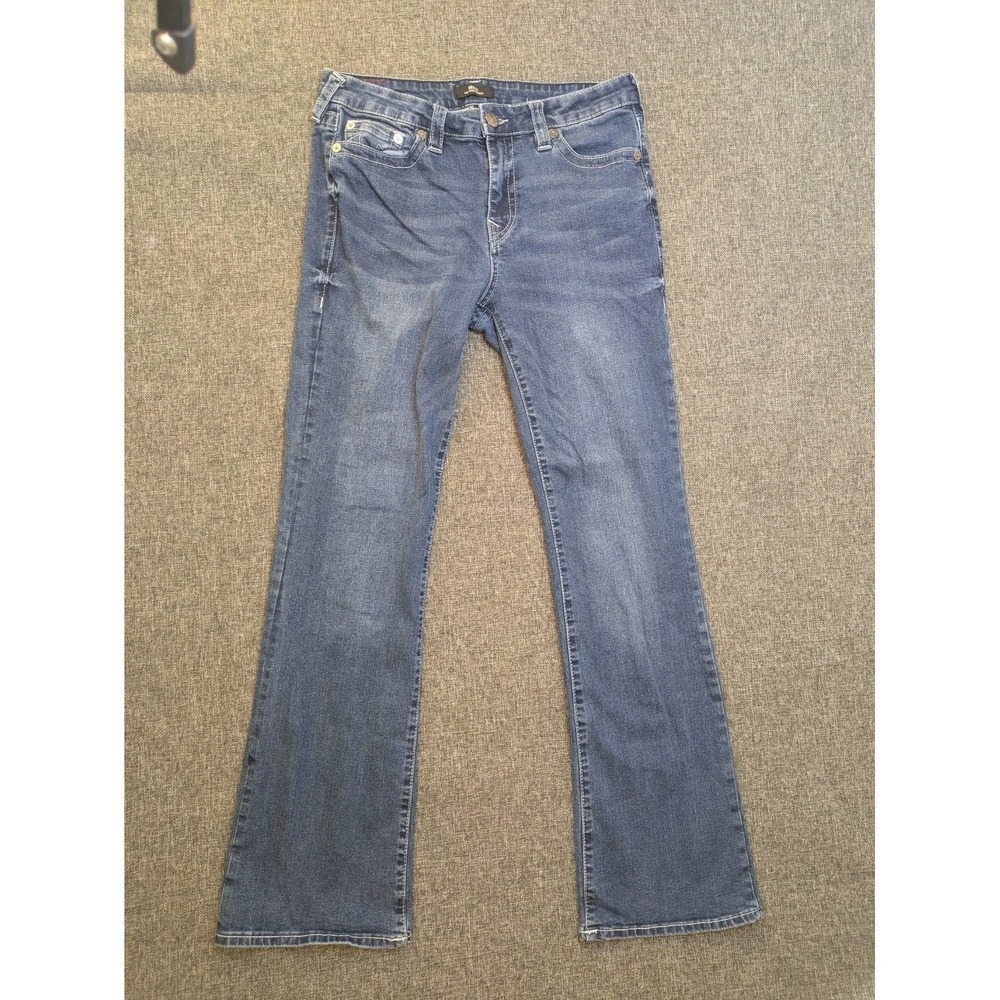 True Religion Becca Bootcut Jeans Womens 31 Mid Rise Cowgirl Blue‎ Denim Pants